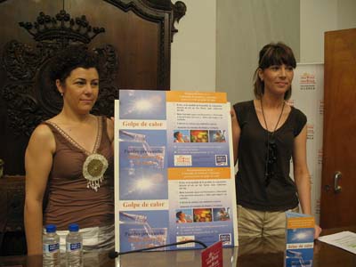 Las ediles de Sanidad y del Mayor presentan la campaña de prevención del Golpe de Calor